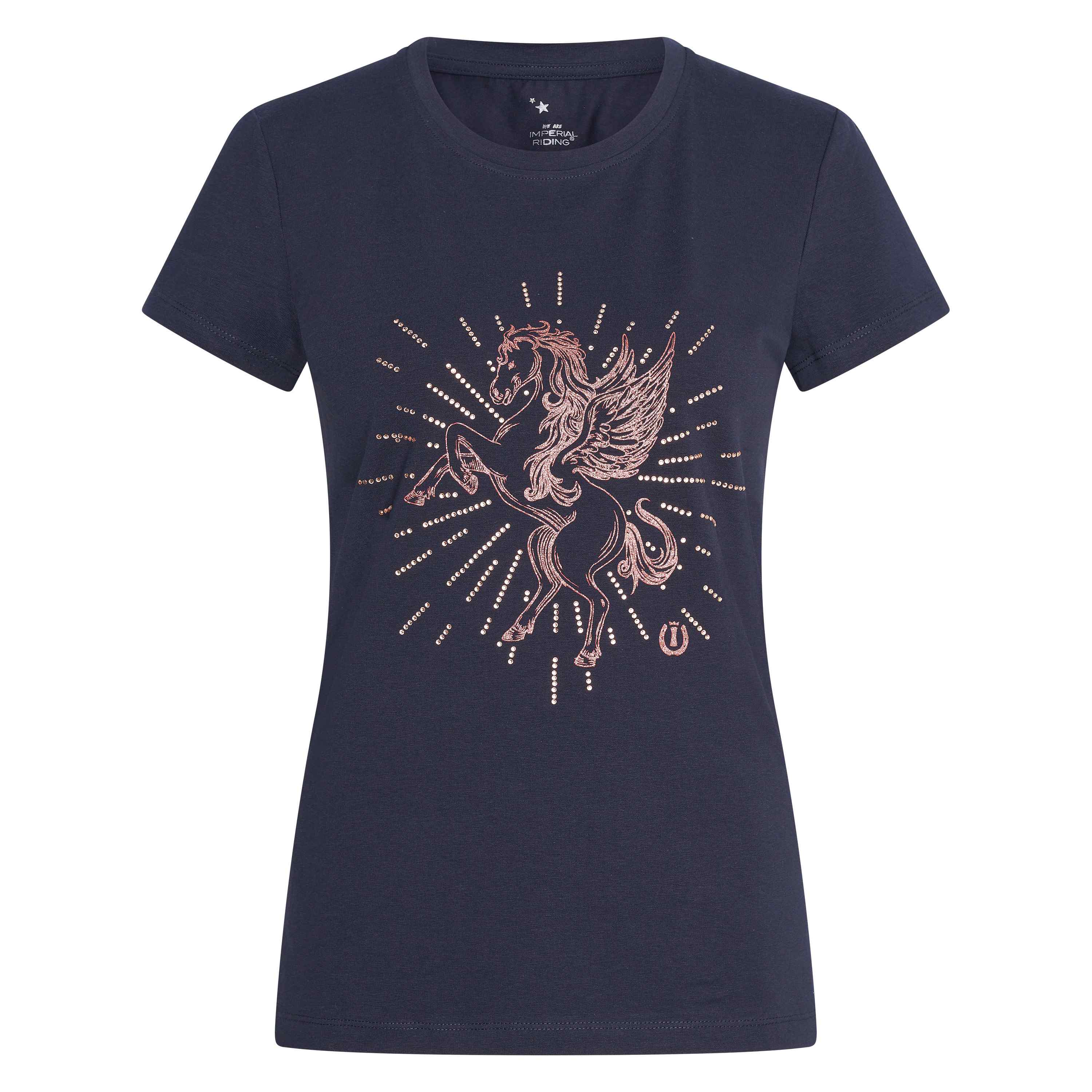Imperial Riding | T-Shirt Mighty mit Glitzerapplication Navy | M