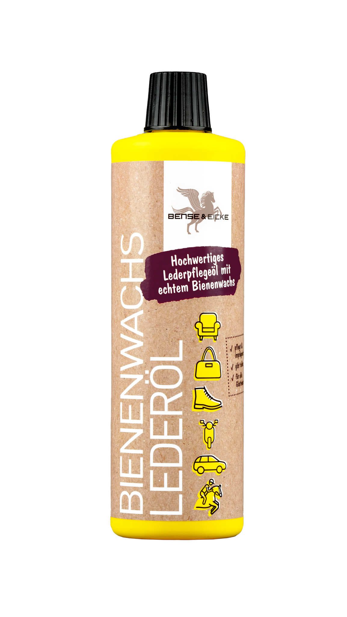 Bense & Eicke | Bienenwachs Lederöl - natürliche Lederpflege - 500 ml