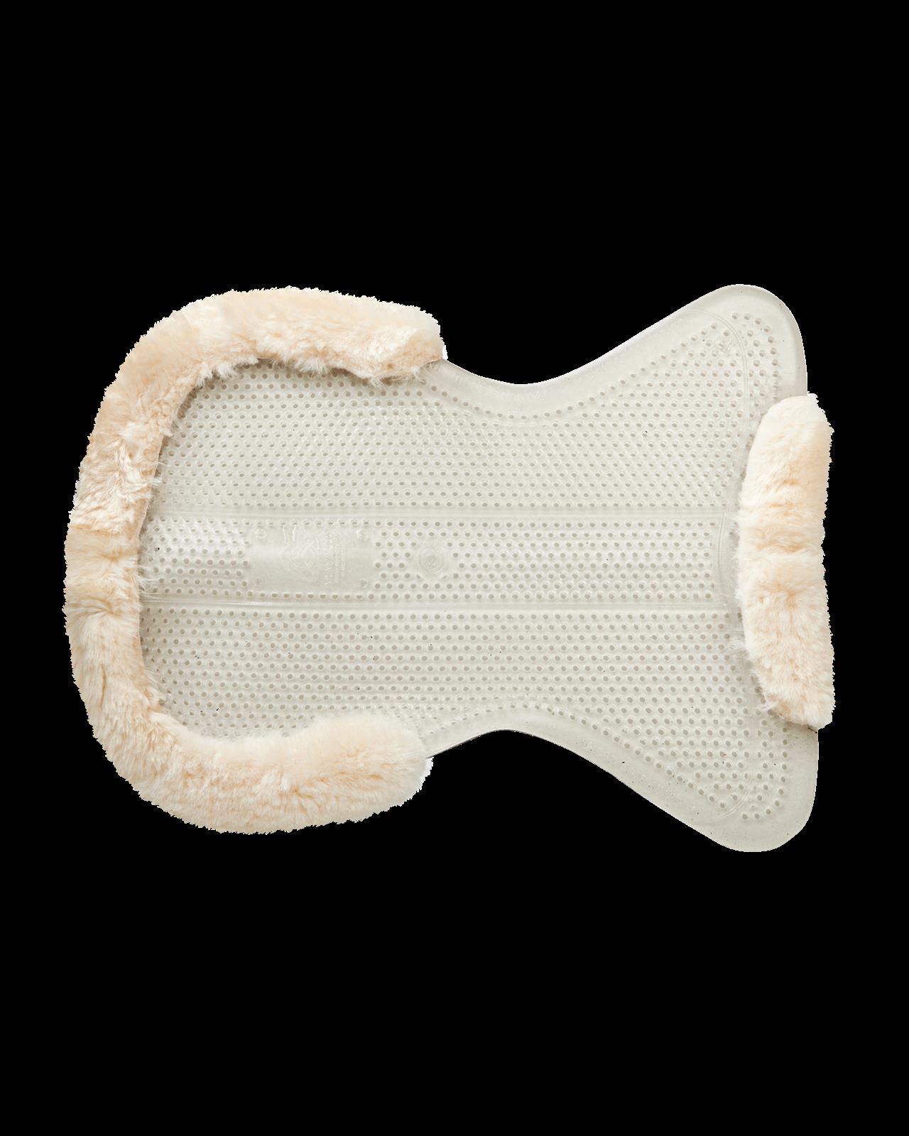 Acavallo | Classic Gel Pad Dri-Lex  mit Schaffell Natur | Gel Transparent | L