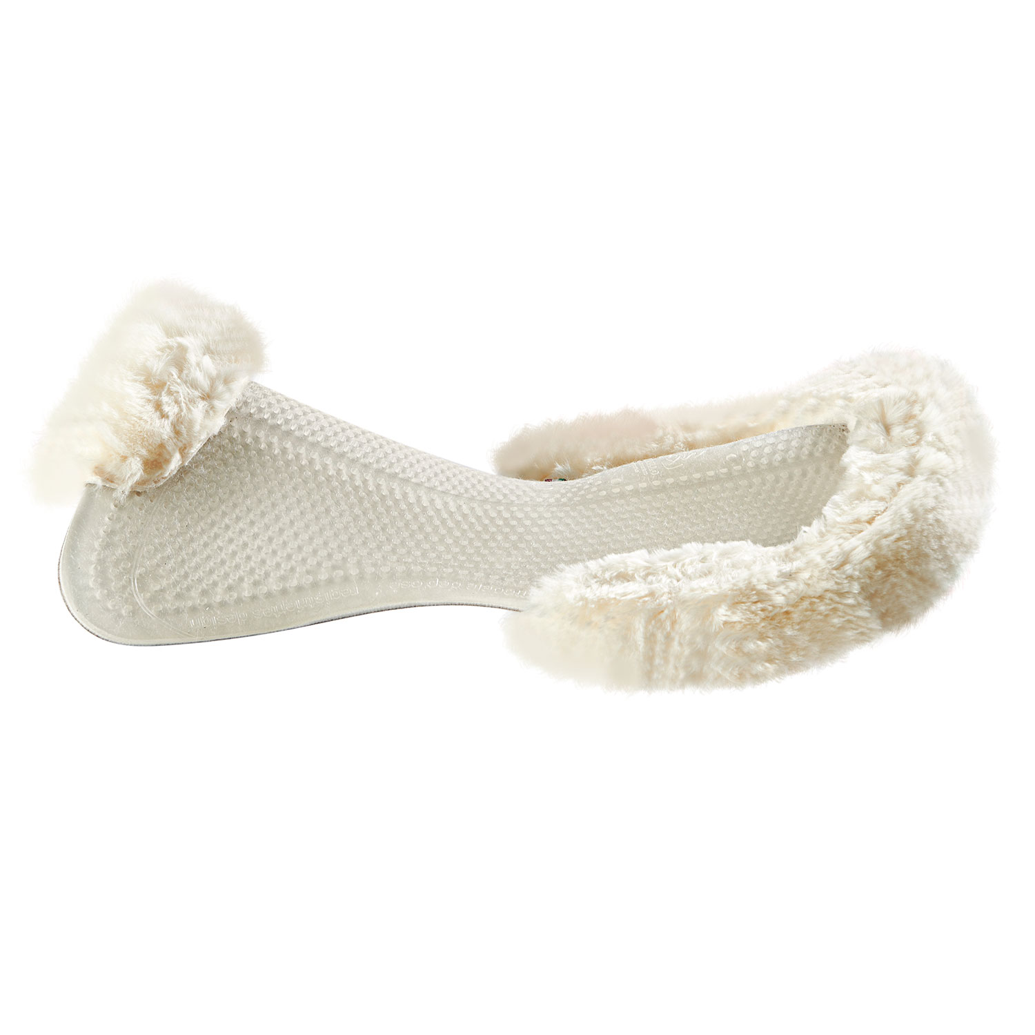 Acavallo | Classic Gel Pad Dri-Lex Kompensator m. Schaffelleinsätzen Natur | Gel Transparent | M