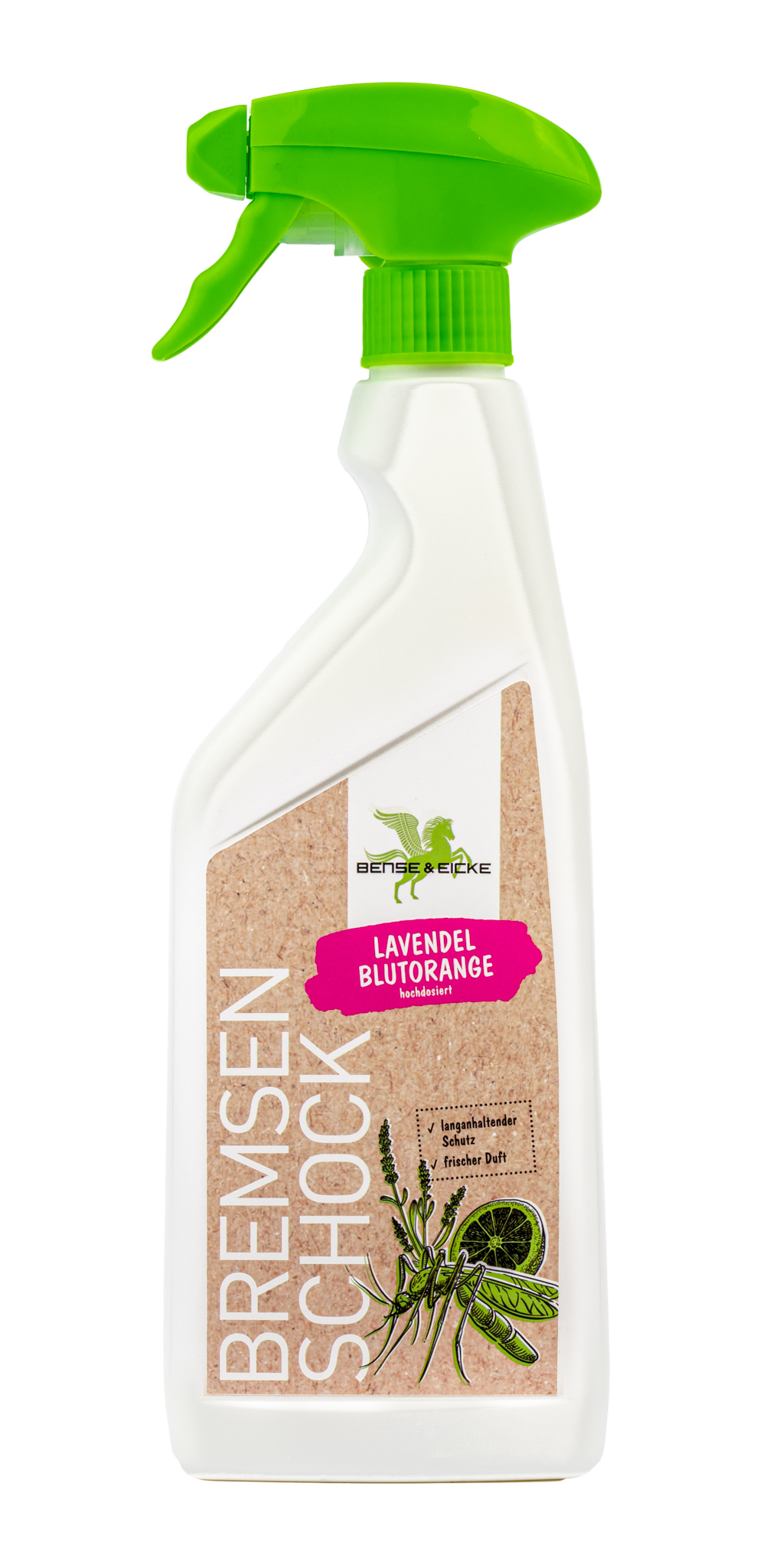 Bense & Eicke | BremsenSchock Lavendel Blutorange - Insektenschutz mit frischem Duft und 20,6% Icaridin - 500 ml