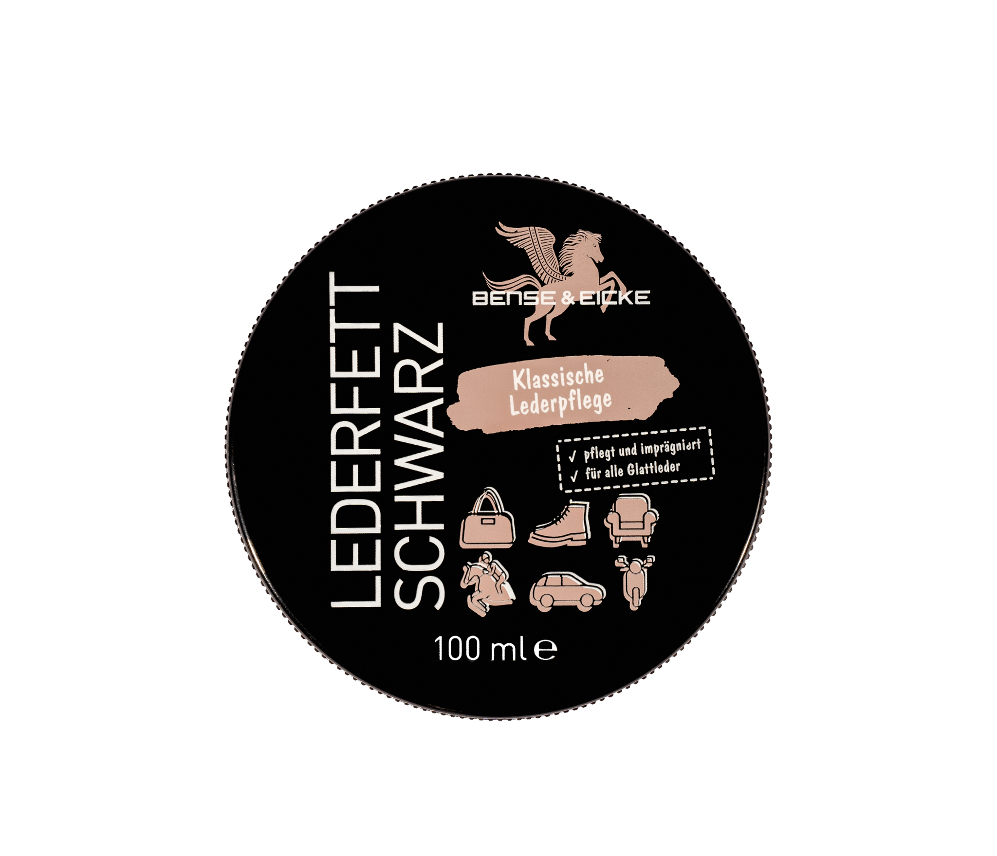 Bense & Eicke | Lederfett schwarz - Der Klassiker - 1000 ml
