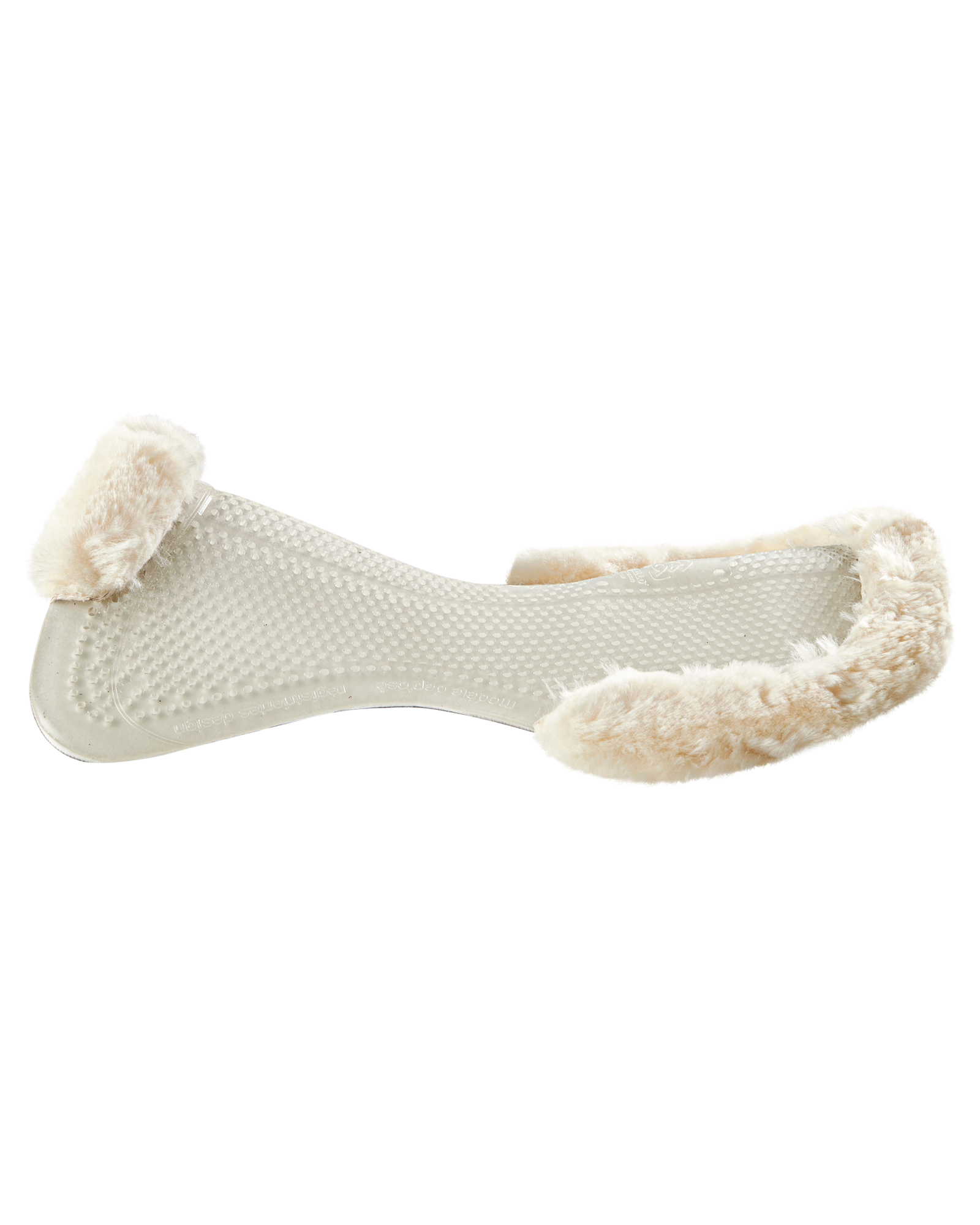 Acavallo | Classic Gel Pad Dri-Lex  mit Schaffell Natur | Gel Transparent | L