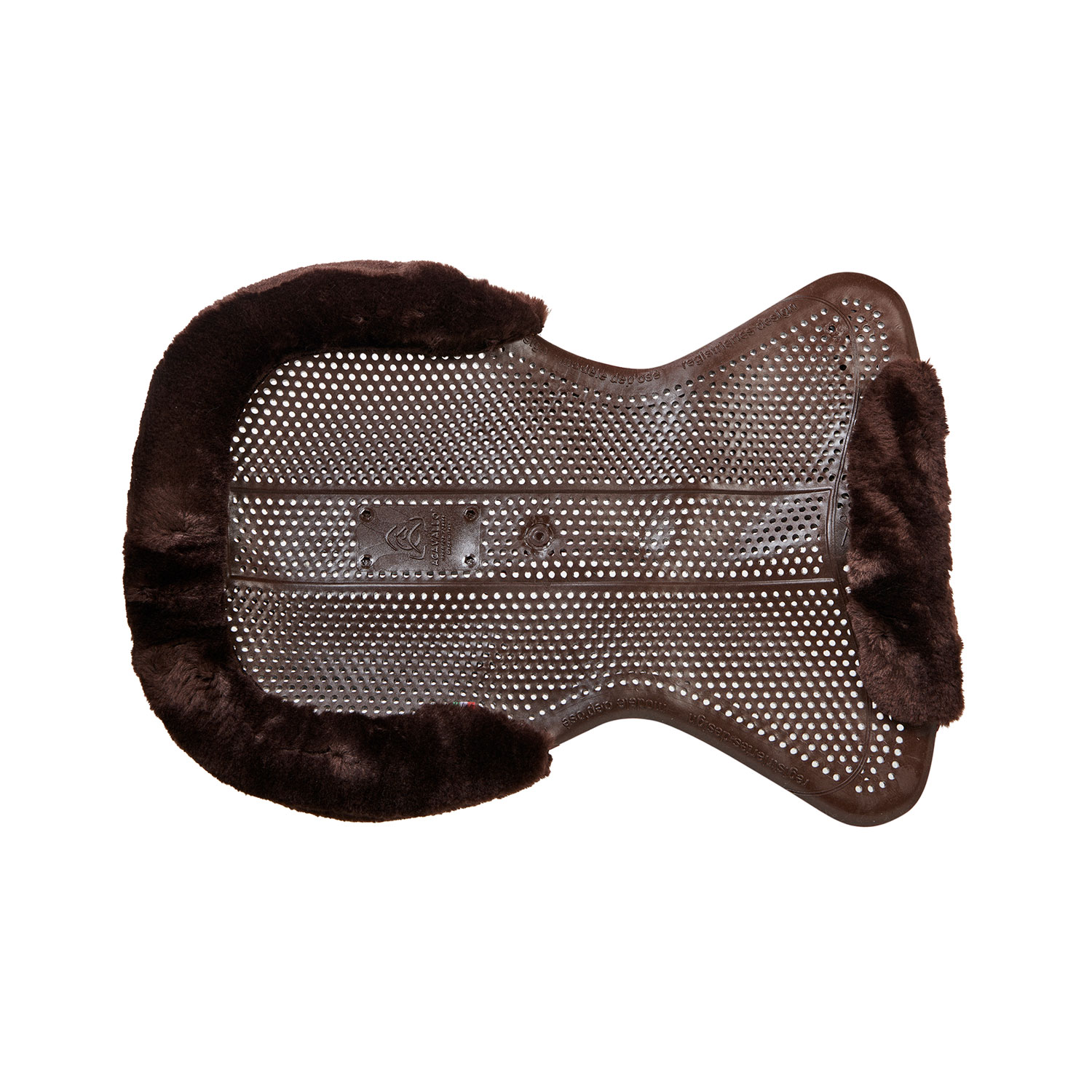 Acavallo | Classic Gel Pad mit Ecolana-Einsätzen Braun | Gel Braun | L